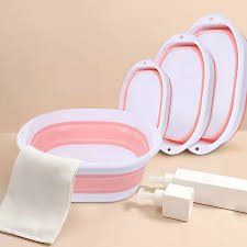 Bacia Infantil P/Banho 9l Retratil Unissex Pimp Rosa