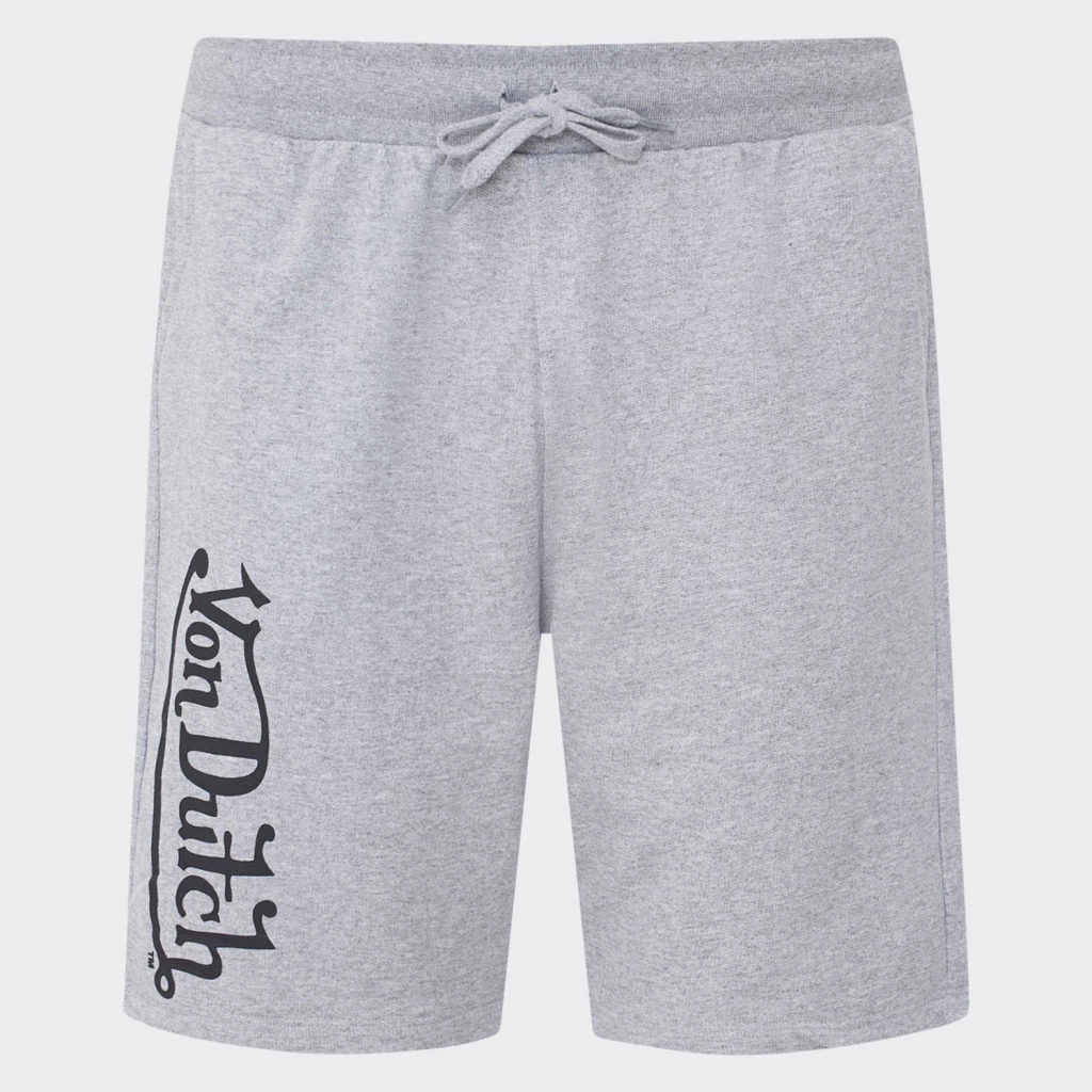 Bermuda Moletom Von Dutch Logo Signature Mescla Claro