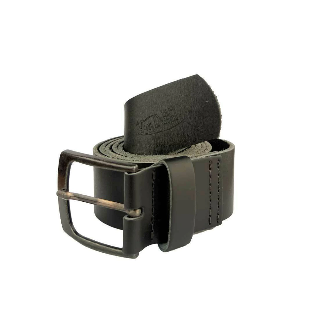 Cinto de Elático Listrado Von Dutch Preto - 85 CM