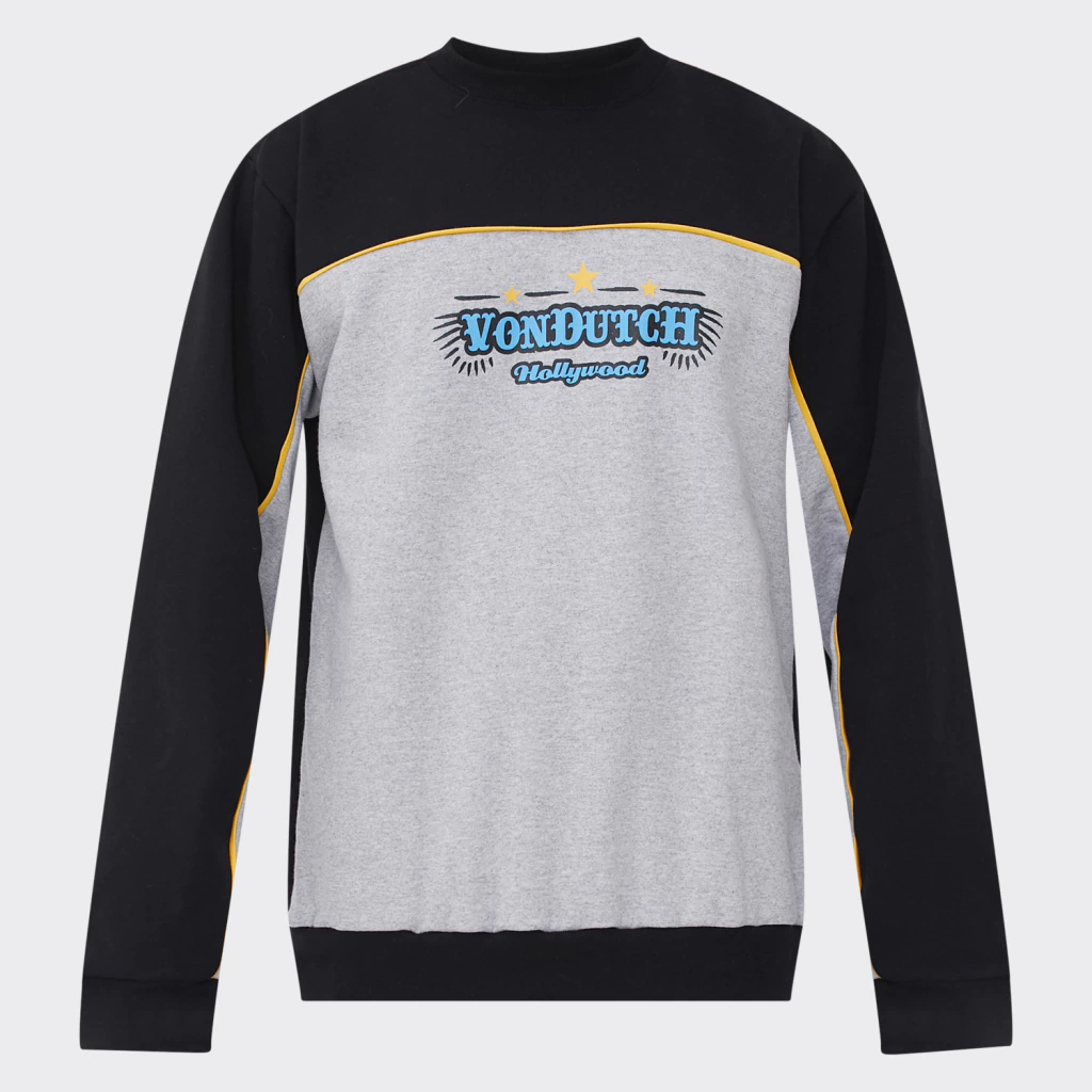 Blusa Moletom Recorte Von Dutch Hollywood Preta