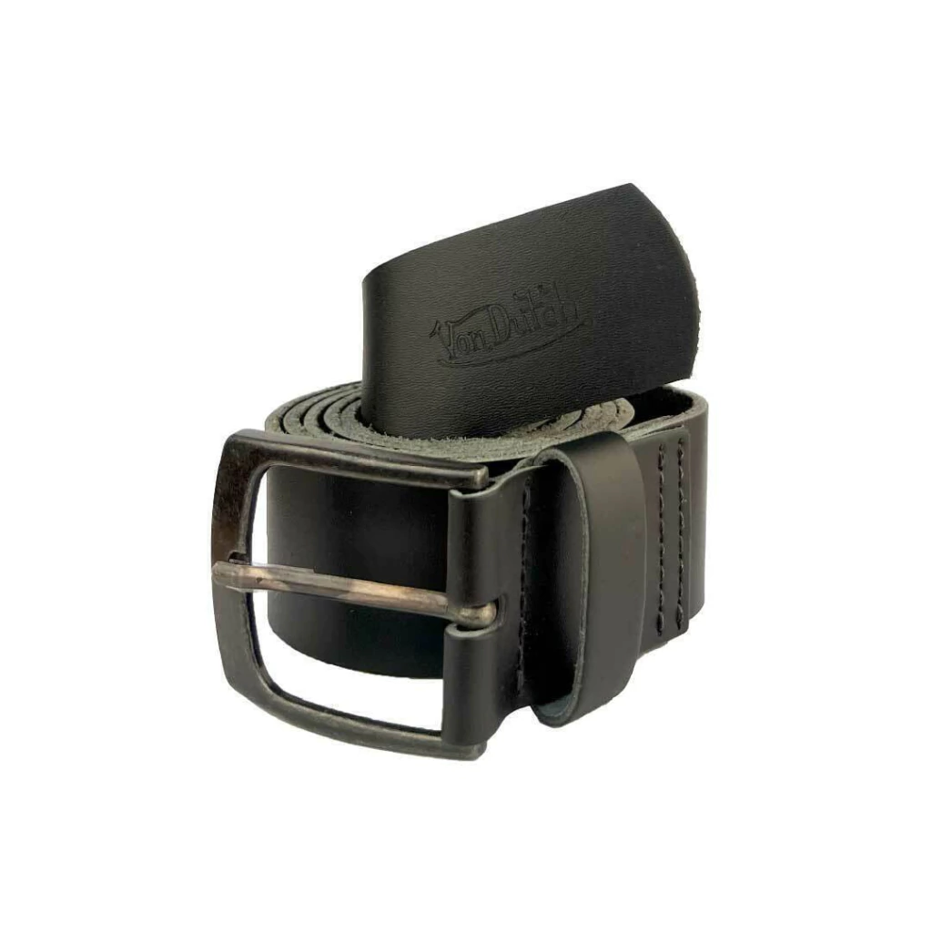 Cinto de Couro Von Dutch Classic Preto - 105 CM