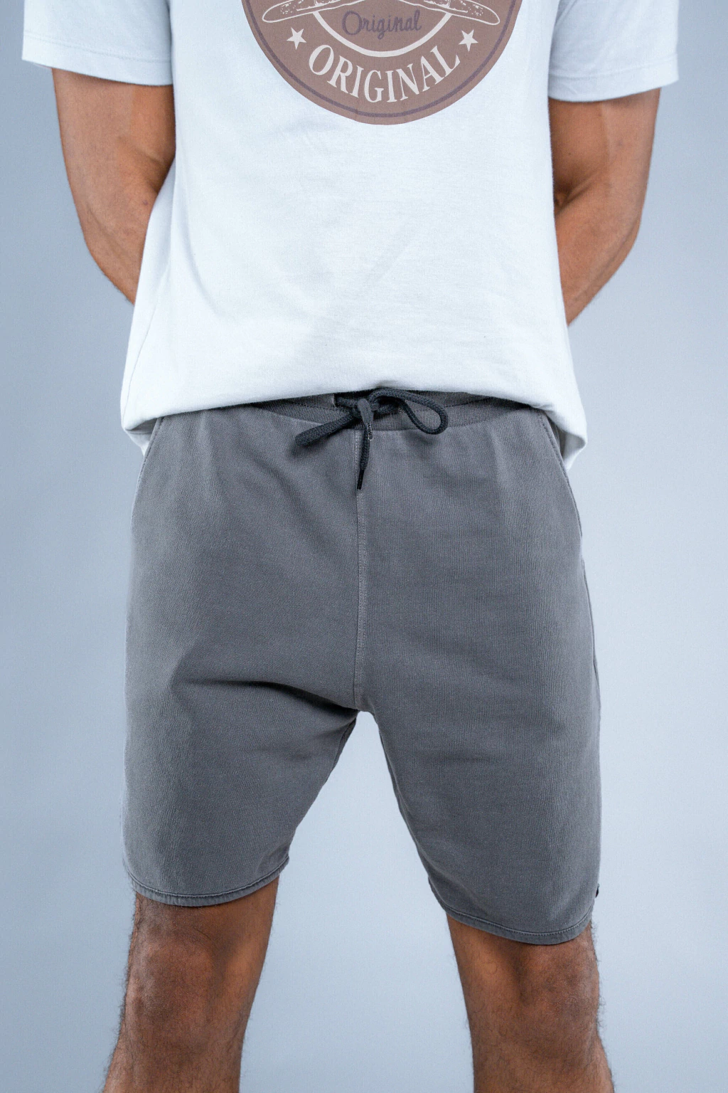 Bermuda Moletom Von Dutch Stone Barra Curva Preta