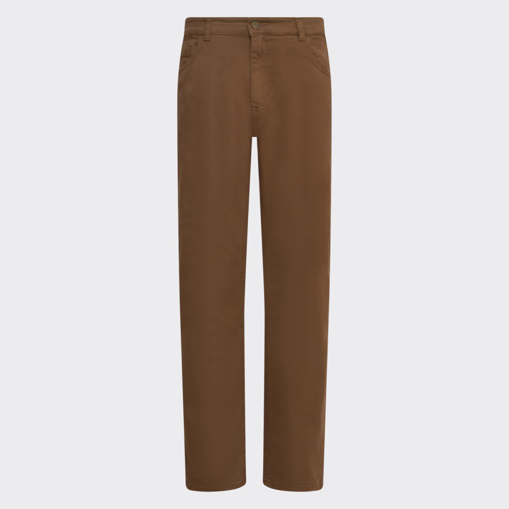 Calça Sarja Reta Von Dutch Marrom