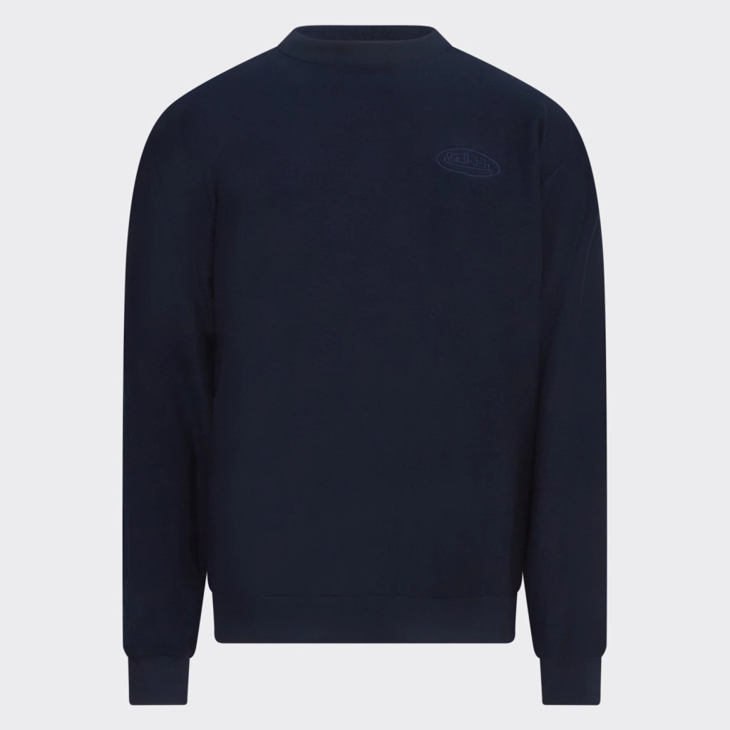 Blusa Moletom Careca Von Dutch Mini Elipse Signature Marinho