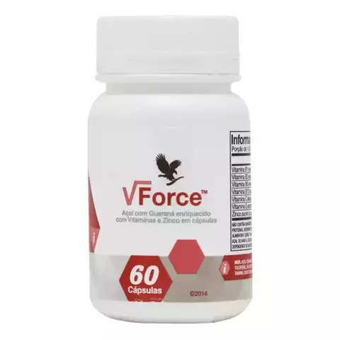 Zinco - Vitaminas B1, 2, 6, 12 e Vitamina E - 60 cápsulas - VForce Forever