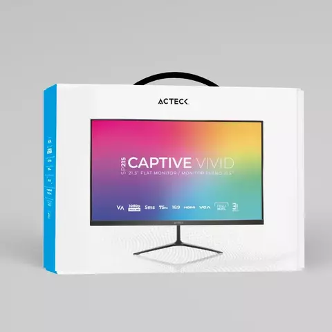 AC-933858 MONITOR ACTECK CAPTIVE VIVID SP215 / 21.5 PLANO FHD VGA HDMI