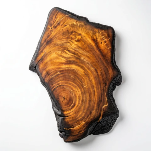 Centro De Mesa Shou Sugi Ban Artesanal Premium Luxo