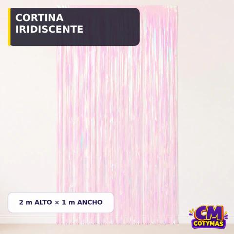 Cortina Metalizada Iridiscente 2 x 1 m