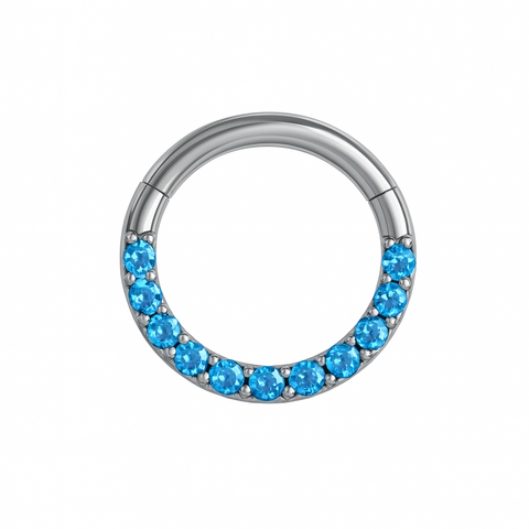 Argola Ariel Azul - Titânio - comprar online