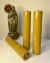 Kit Três Velas de Cera de Abelha 100% Pura - Artesanal Feita à Mão - Litúrgica e Devocional - Tamanhos 20×4cm Míni Círio