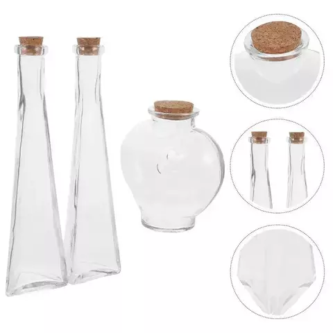 Unidade-Vaso Em Forma De Coração Com Tampa De Cortiça, Desktop Planta Hidropônic