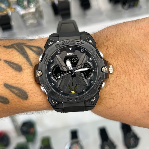 GSHOCK BATMAN - PRETO/PULSEIRA DE BORRACHA/A PROVA D ÁGUA/53 MM