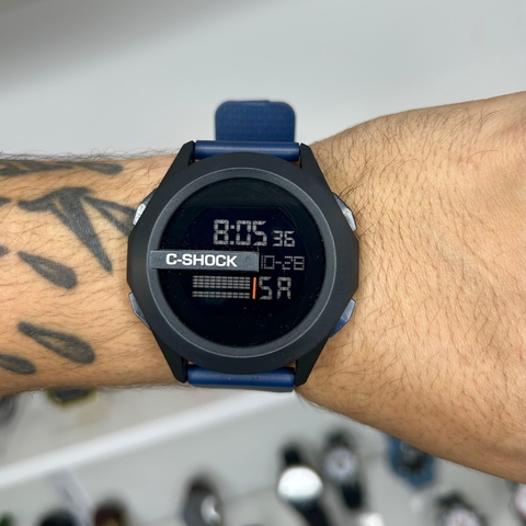 C-SHOCK LED MASTER DIGITAL - AZUL/PULSEIRA DE BORRACHA/A PROVA D ÁGUA/50MM