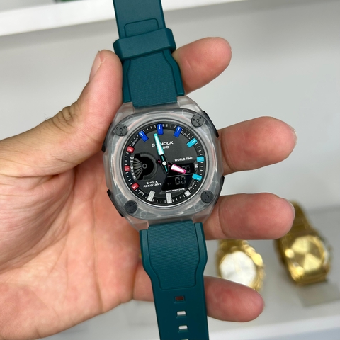 GSHOCK GW-2400 - VERDE/A PROVA D ÁGUA/PULSEIRA DE BORRACHA/45 MM