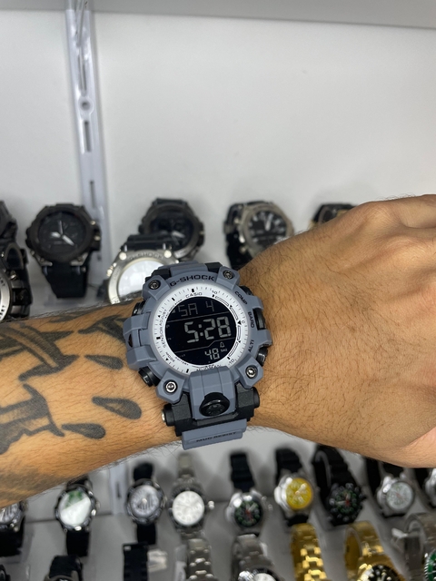 GSHOCK MUDMAN GW 9500 - CINZA/PULSEIRA DE BORRACHA/A PROVA D ÁGUA