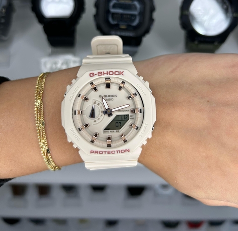 GSHOCK GA 2100 FEMININO -ROSE/A PROVA D ÁGUA/PULSEIRA DE BORRACHA/45 MM