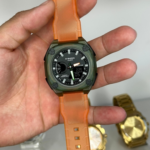 GSHOCK GW-2400 - LARANJA/A PROVA D ÁGUA/PULSEIRA DE BORRACHA/45 MM