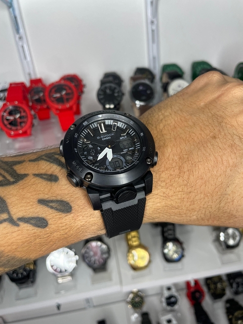 GSHOCK GA2000 - PRETO/A PROVA D ÁGUA/PULSEIRA DE BORRACHA