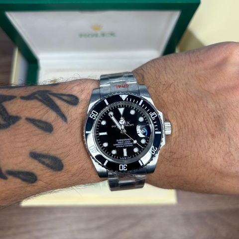 R#LEX SUBMARINER LINHA PREMIUM AAA+ - PRATA E PRETO/A PROVA D ÁGUA/AUTOMÁTICO/41MM