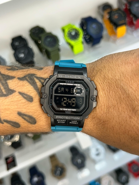 GSHOCK WS-1400 - PRETO E AZUL/PULSEIRA DE BORRACHA/45MM