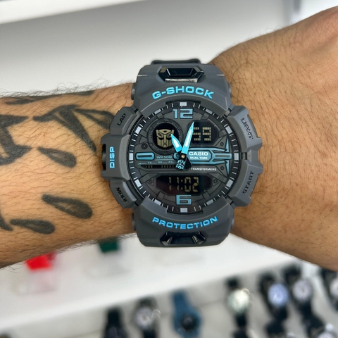 GSHOCK GBA 920 TRANSFORMERS CINZA - PULSEIRA DE BORRACHA/50MM