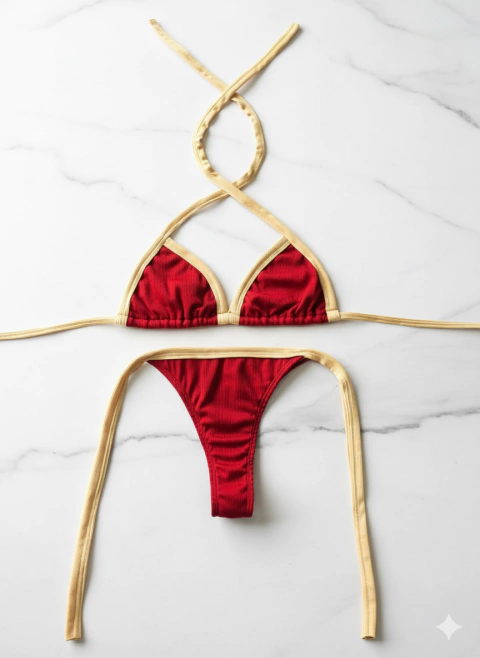 BIKINI CATA - BORDO - comprar online