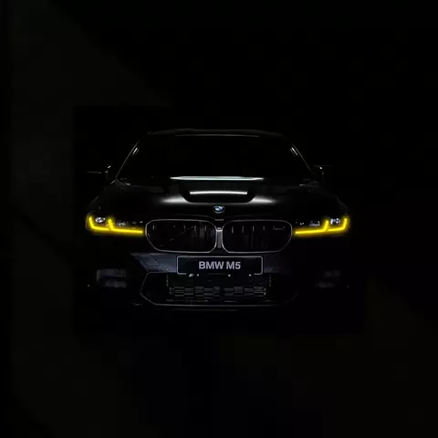 BMW M5 Neon LED Estrutura de Metal -- 100x60 cm - comprar online