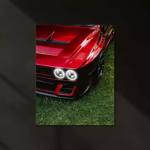 Lancia Delta Neon LED Metal 50x25cm - comprar online