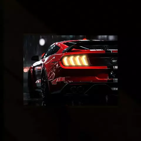 Mustang Shelby GT500 Neon LED Metal 70x40 cm - comprar online