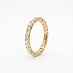 Aliança Aparador com Diamantes
