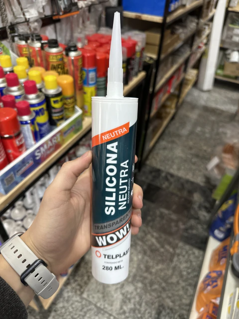 SILICONA NEUTRA TRANSPARENTE WOW! TELPLAS 280ML