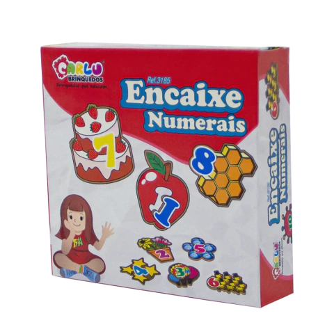 3185 ENCAIXE NUMERAIS - CARLU BRINQUEDOS