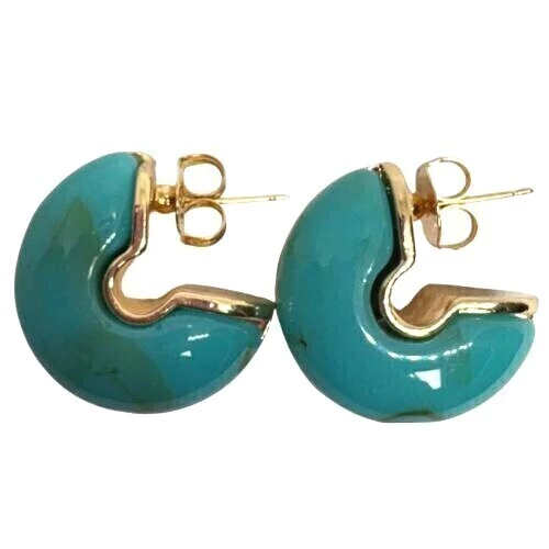 ARGOLA ESMALTADA TURQUESA