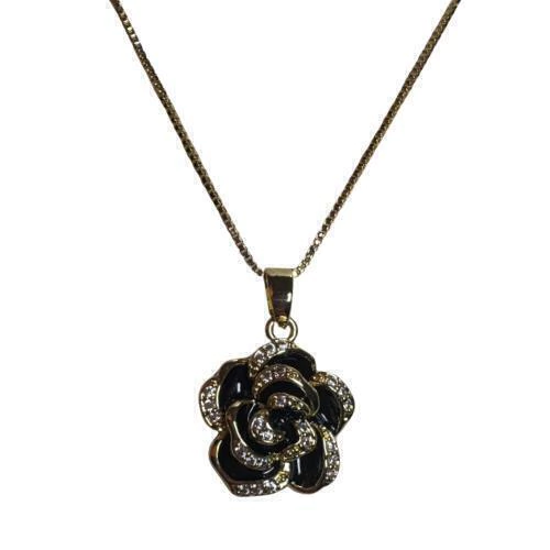 COLAR DE FLOR DOURADO