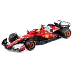 Imagem do Miniatura F1 Scuderia Ferrari SF25 2025 Lewis Hamilton C/ Acrílico e Capecete
