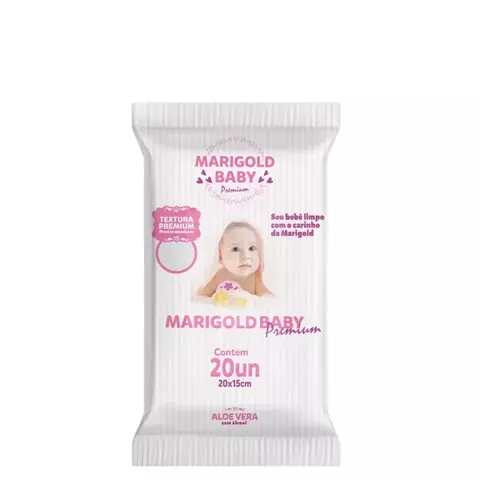 Toalha umedecidas Marigold Baby Premium Pocket 20 Und