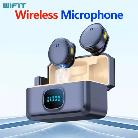 WIFIT Plug and Play 2.4G Chip Microfone de colar com botão de sucção magnética s