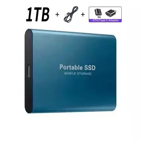 SSD Externo Portátil T5 – Alta Velocidade, Mini Design, 1TB a 16TB em Várias Cores