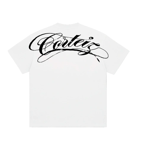 Corteiz Script Tee White