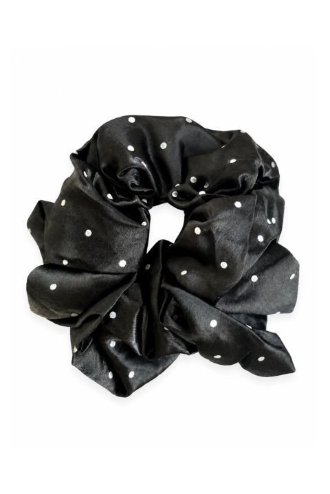 Scrunchie Com Bolinhas
