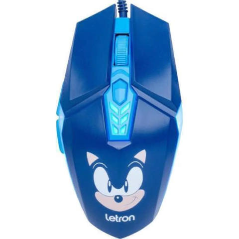 Mouse Gamer Letron Sonic 3600dpi RGB azul