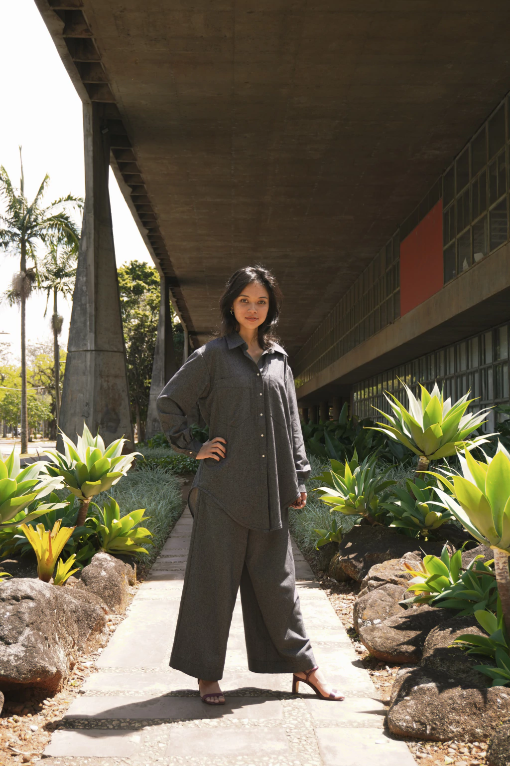 Camisa Hibisco Preta