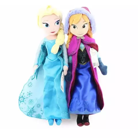 40cm congelado princesa anna elsa boneca de pelúcia brinquedos neve rainha princ