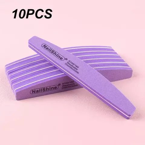 2/5/10 peças profissional dupla face bloco de arquivo de unhas esponja colorida