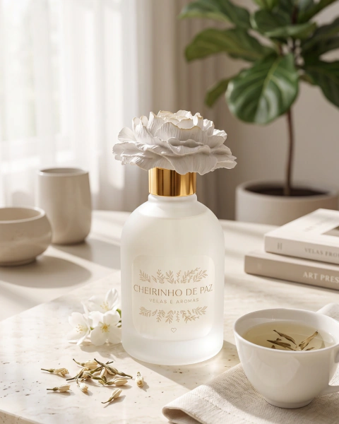 DIFUSOR DE FLOR - 200ML - CHÁ BRANCO