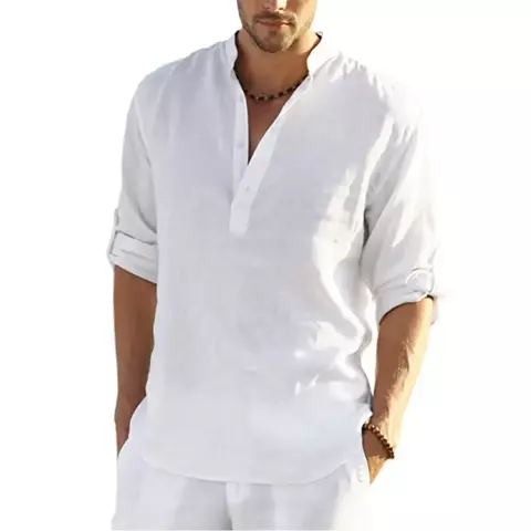 Camisa Saval linho premium manga longa
