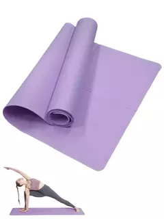 Tapete de yoga pilates fitness 4/6mm de espessura antiderrapante - YogaBlockLab