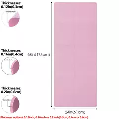 Tapete de yoga pilates fitness 4/6mm de espessura antiderrapante na internet