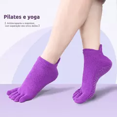 Pague 2 leve 3 - Meias de Yoga Profissionais antiderrapante - comprar online