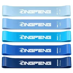 Kit 5 Faixas Elásticas Exercícios Academia Casa